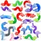 20Pcs Animal Pop Tubes,Easter Fidget Toys for Toddlers,Party Favors, Carnival Prizes, Valentine's Day Birthday Gifts, Sensory Toys for Kids 3-8, Piñata Stuffers, Autism Toys